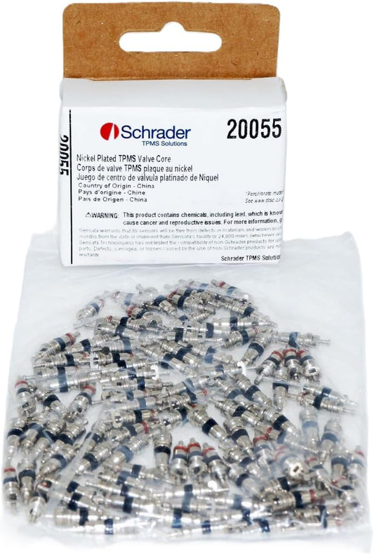 Schrader 20055 TPMS Nickel Plated Valve Core - Pack of 100