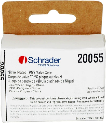 Schrader 20055 TPMS Nickel Plated Valve Core - Pack of 100