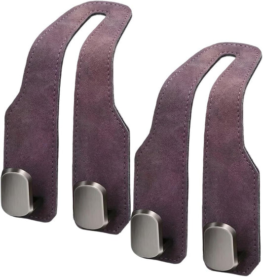 2 Pcs Car Seat Back Storage Hook, 2026 New Heavy Duty Headrest Hooks for Car, Durable Car Seat Hooks Holder Organizer for Purse Bags Handbags Interior Accessories