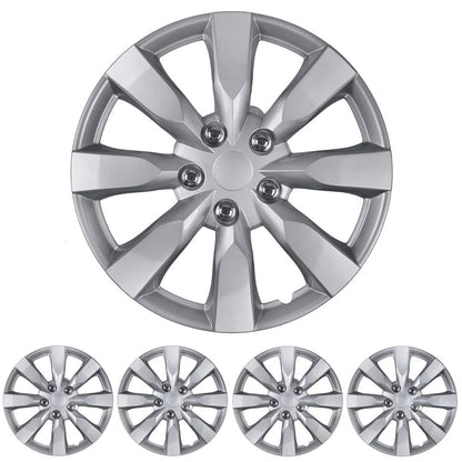 BDK (4-Pack) Premium 16" Wheel Rim Cover Hubcaps OEM Style Replacement Snap On Car Truck SUV Hub Cap - 16 Inch Set