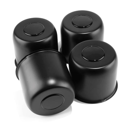 4Pcs 4.25" Stainless Trailer Wheel Center Caps, 4.29" H Chrome