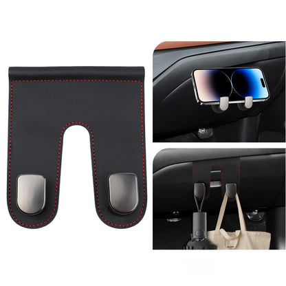 wuyaoyao Car Co-Pilot Glovebox Hooks, Automotive Co-Pilot Glove Box Hanging Storage Hook, Vehicle Purse Hanger Organizer for Handbag Grocery Bag Umbrella, Universal Car Accessories (Double Hooks)