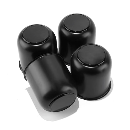 4Pcs 4.25" Stainless Trailer Wheel Center Caps, 4.29" H Chrome