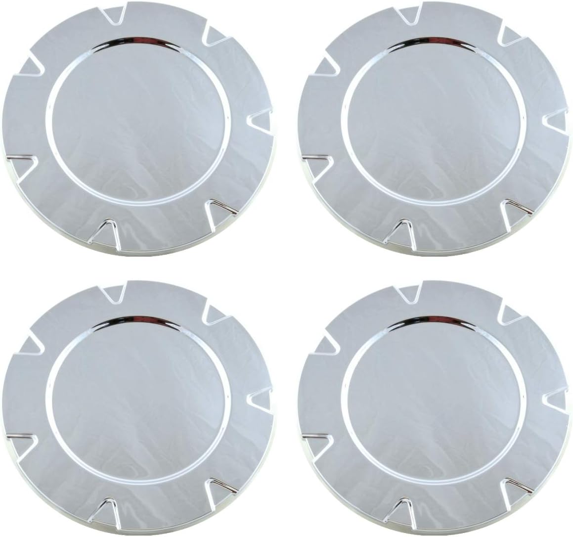 Set of 4 New Chrome Wheel Hub Center Caps Replacement for 2007-2013 Cadillac Escalade/EXT/ESV 18 inch 7 Spoke