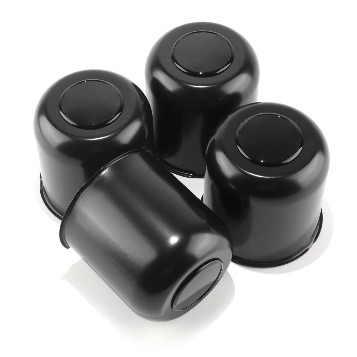 4Pcs 4.25" Stainless Trailer Wheel Center Caps, 4.29" H Chrome