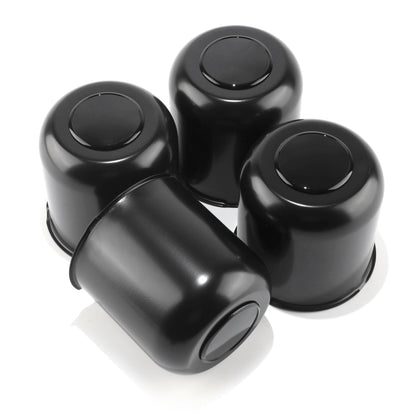 4Pcs 4.25" Stainless Trailer Wheel Center Caps, 4.29" H Chrome