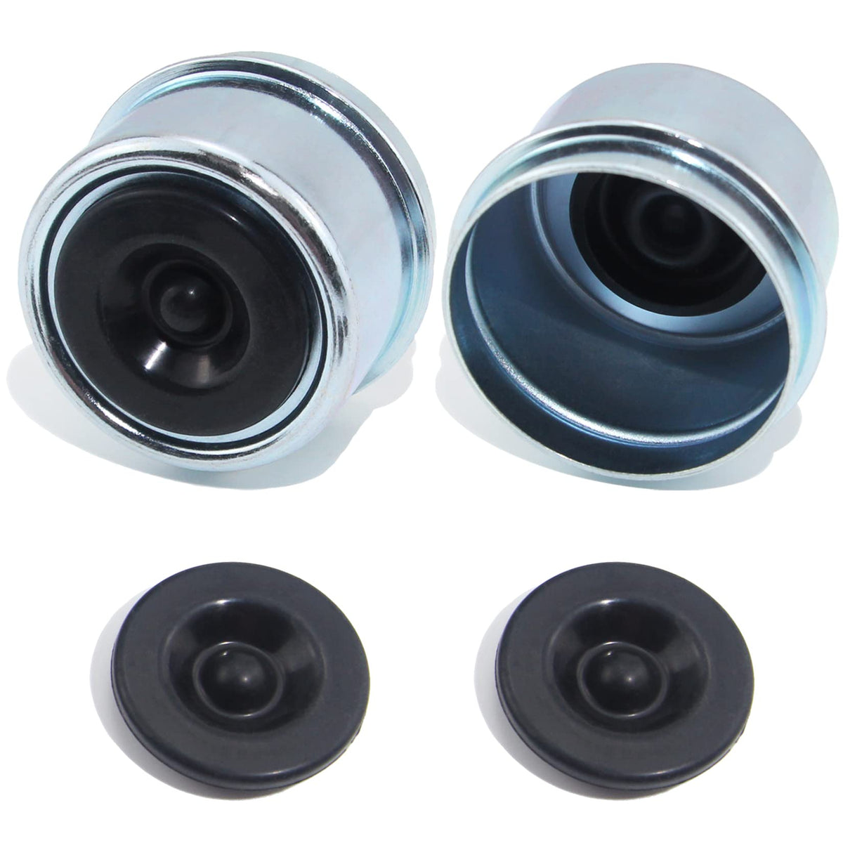 4pcs 1.98'' Trailer Hub Dust Caps for 2000 3500 lb Boat RV Trailer