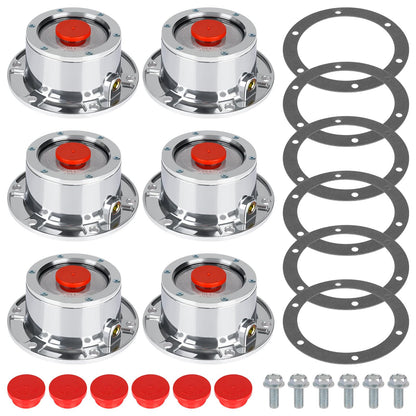CheeMuii 4 Pack 343-4009 Trailer Hub Caps Kit Replace for Stemco 343-4009