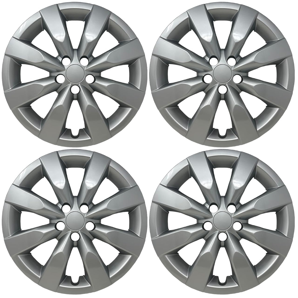 Replacement for Toyota Corolla 2014, 2015, 2016 Hubcap, Premium Quality Sturdy 16-inch Silver Wheel Cover (1 Piece)