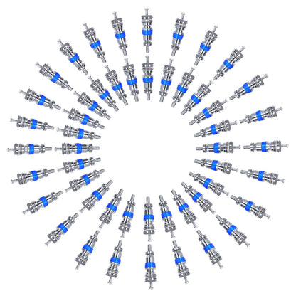 50-Pack Valve Core for HVAC R32 R410A R22, AC Schrader Replacement