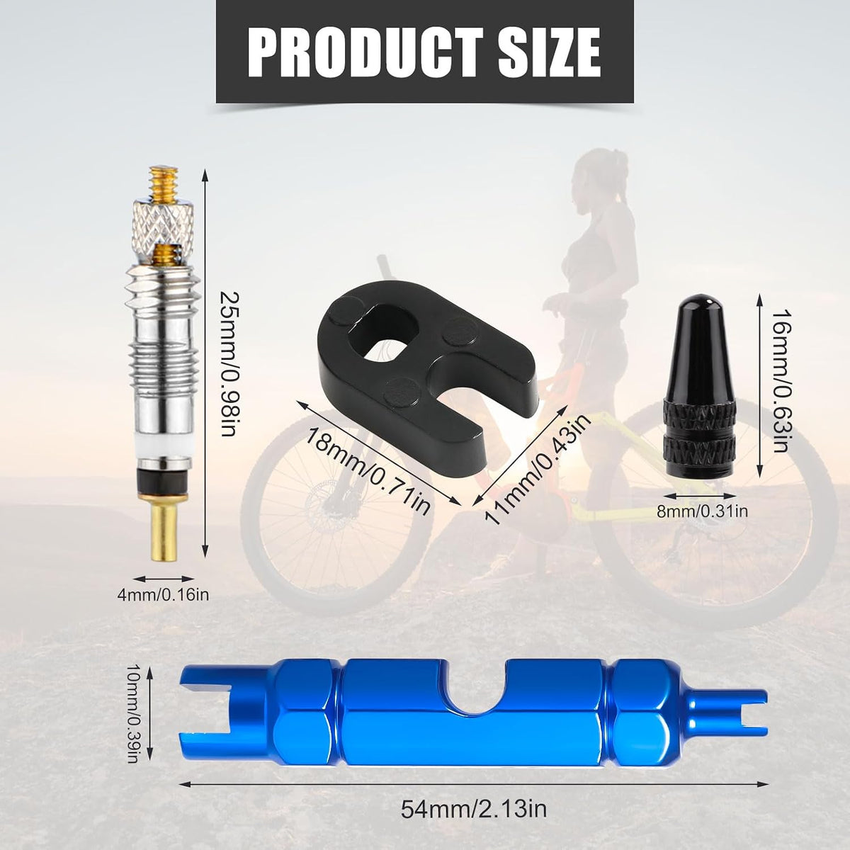 10pcs Valve Core for Presta, Tubeless Valve Core Bike Bicycle Replacement