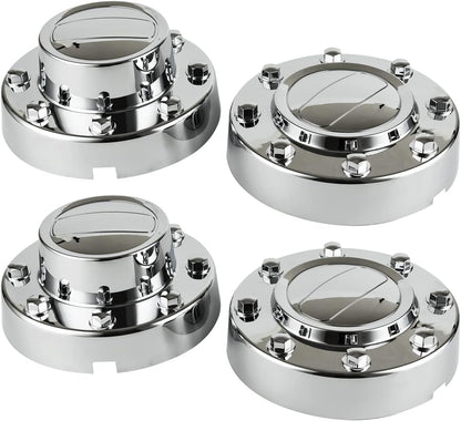 4Pcs Chrome Wheel Center Hub Cap Hubcap for 11-18 Ram 3500 Dually