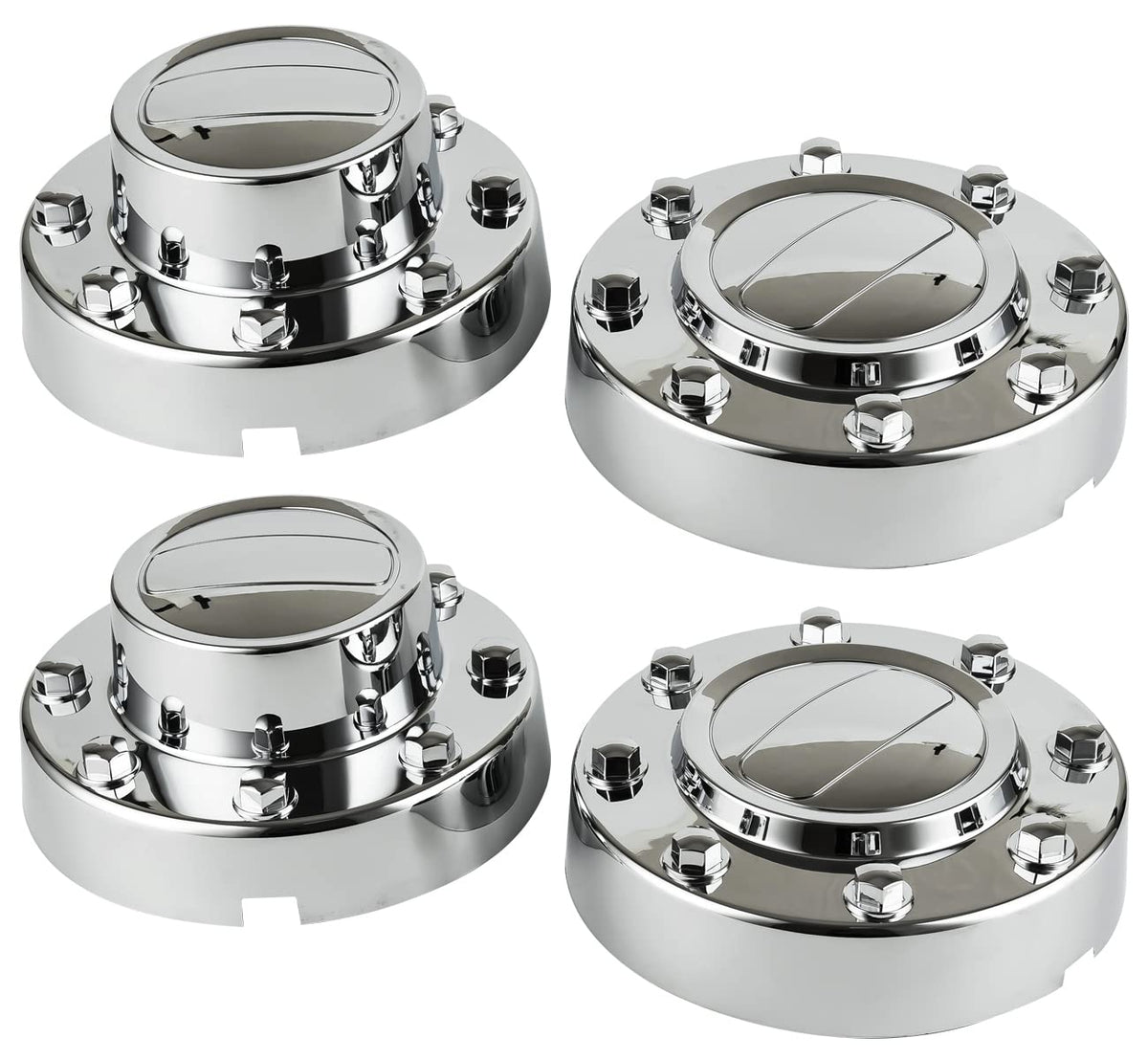 4Pcs Chrome Wheel Center Hub Cap Hubcap for 11-18 Ram 3500 Dually