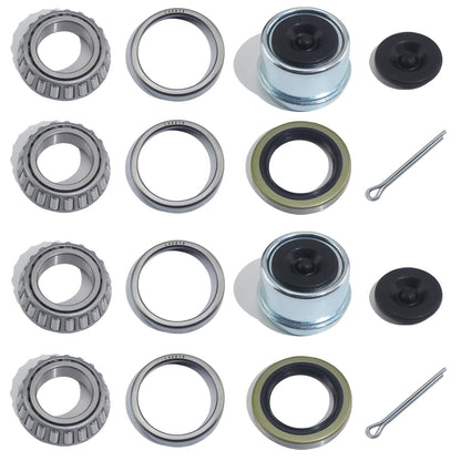 2pcs 1.98'' Trailer Hub Dust Caps for 2000 3500 lb Axle Spindle