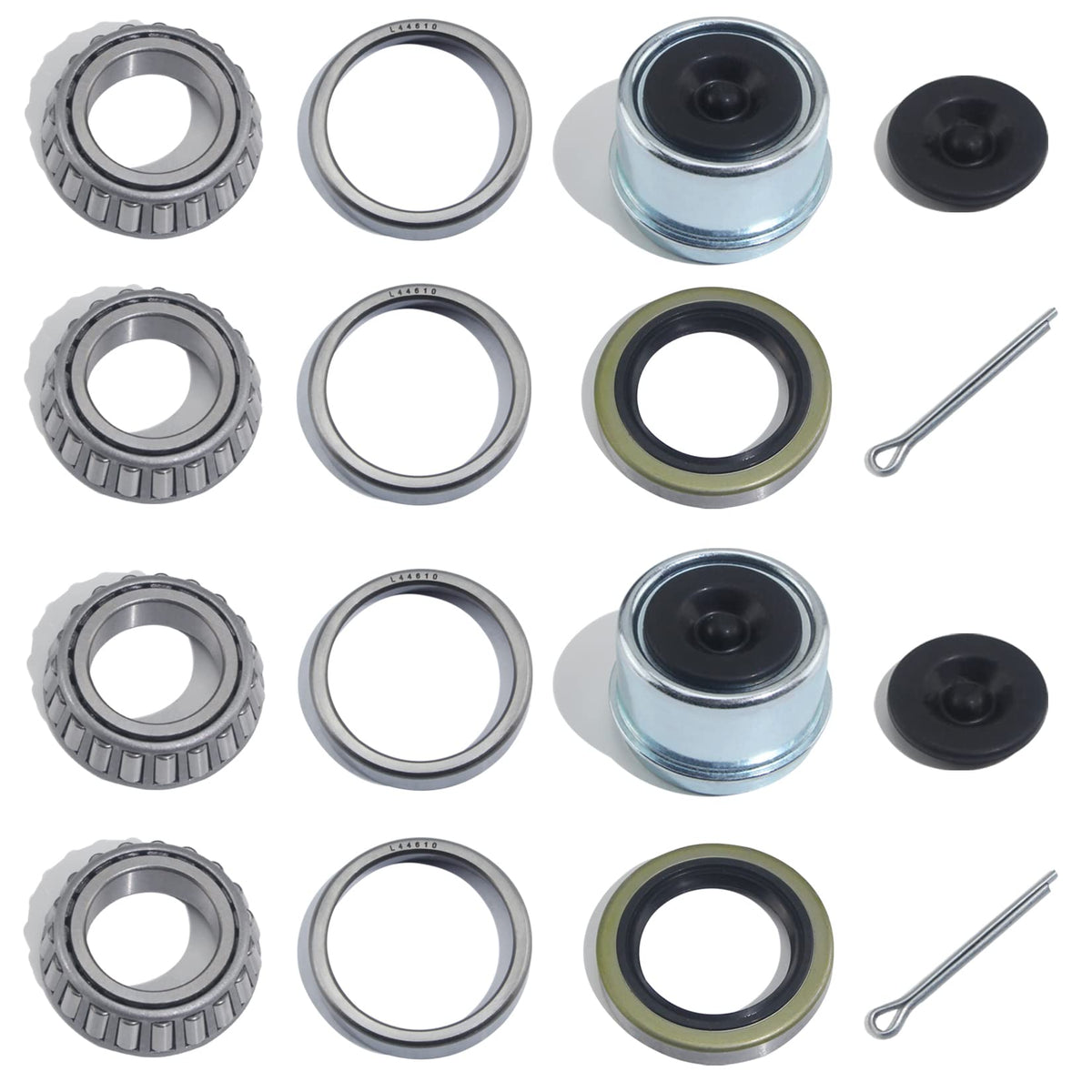 4pcs 1.98'' Trailer Hub Dust Caps for 2000 3500 lb Axle Spindle