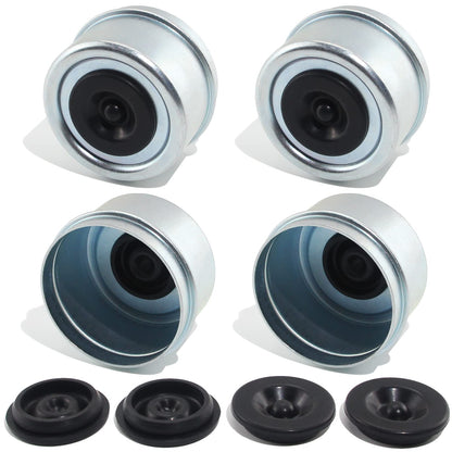 4pcs 1.98'' Trailer Hub Dust Caps for 2000 3500 lb Boat RV Trailer