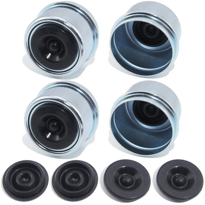 4pcs 1.98'' Trailer Hub Dust Caps for 2000 3500 lb Boat RV Trailer
