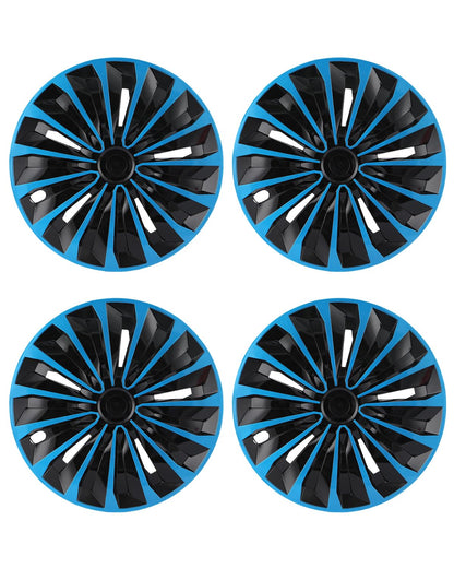 ABX Hubcap Wheel Covers Hub Caps 16 Inch Set of 4 Black & Silver Universal Wheel Rim Cover R16 Stylish Car Decor Wheel Covers for Toyota Camry Nissan Mazda (Black-A1, 16 inch)