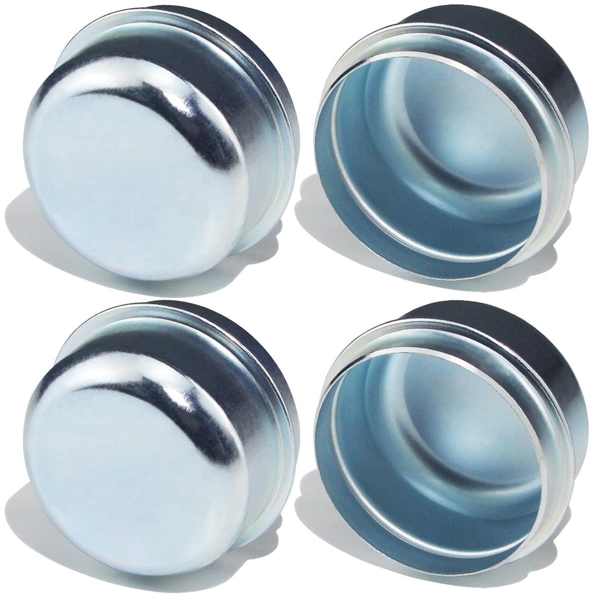 2pcs 1.98'' Trailer Hub Dust Caps for 2000 3500 lb Axle Spindle
