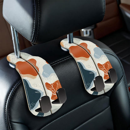 Blusabaca 2PCS Car Seat Headrest Hooks, Purses Bags Holder, Sunflower