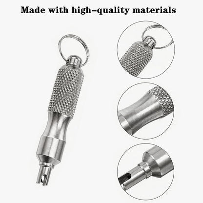 2 PCS Valve Stem Removal Tool & Valve Core Tool - Tire Valve Stem Tool