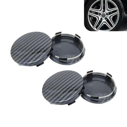 4 PCS Car Wheel Center Hub Cover, 60MM/2.36In Outer Diameter and 56MM/2.2In Inner Diameter, Snap-in Vehicle Rim Hub Caps Accessories (Silver)