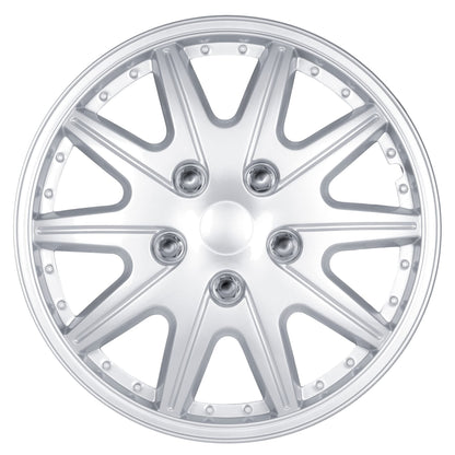 BDK HK993 Silver 15" Hubcaps Wheel Covers for Toyota Corolla (15 inch) – Four (4) Pieces Corrosion-Free & Sturdy – Full Heat & Impact Resistant Grade – OEM Replacement, 4 Pack