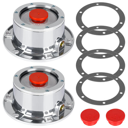 CheeMuii 4 Pack 343-4009 Trailer Hub Caps Kit Replace for Stemco 343-4009