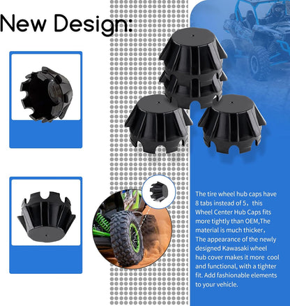 XTPTFABS 4Pcs Tire Wheel Center Hub Caps,Replace 11065-1341,ABS Plastic