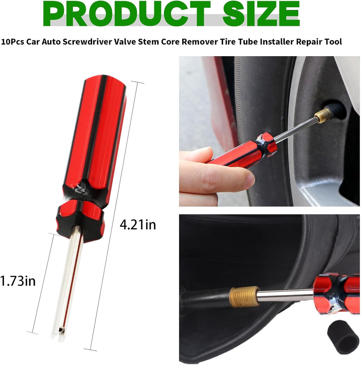 10Pcs Car Auto Screwdriver Valve Stem Core