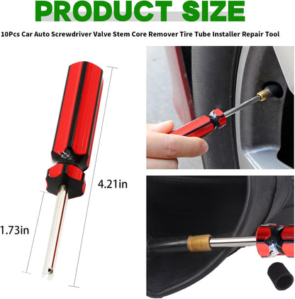10Pcs Car Auto Screwdriver Valve Stem Core