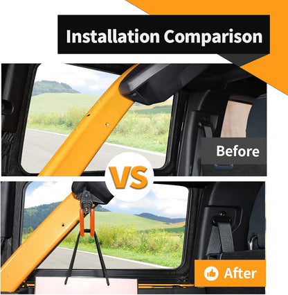 Voodonala for Ford Bronco Trunk Hook Interior Trunk Organizer Grocery Bag Hooks Compatible with Ford Bronco 2021 2022 2023 2&4Door Trunk Storage Hook -Orange,1pc