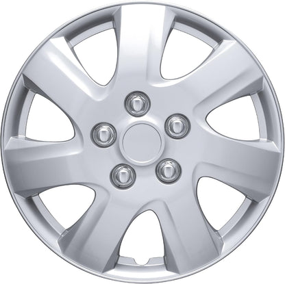 BDK Hubcaps Wheel Covers For (2006-2014) Toyota Camry 16 Inch Hubcaps Set Of 4, Snap-on Direct OEM Replacement For Toyota Camry Hubcaps 16 Inch Wheel Covers Impact-Resistant High Durability