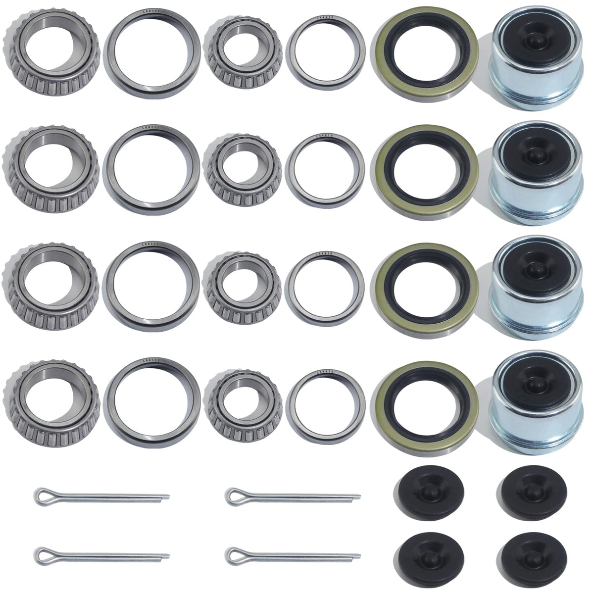 2pcs 1.98'' Trailer Hub Dust Caps for 2000 3500 lb Axle Spindle