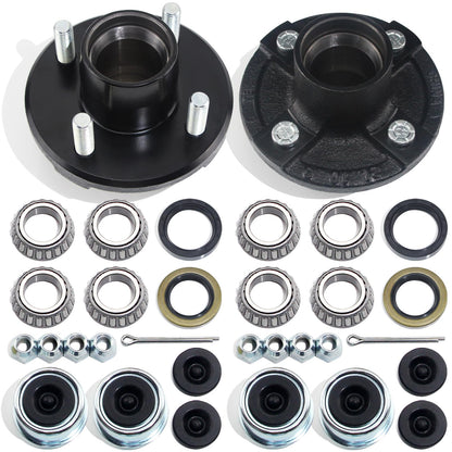 4pcs 1.98'' Trailer Hub Dust Caps for 2000 3500 lb Boat RV Trailer