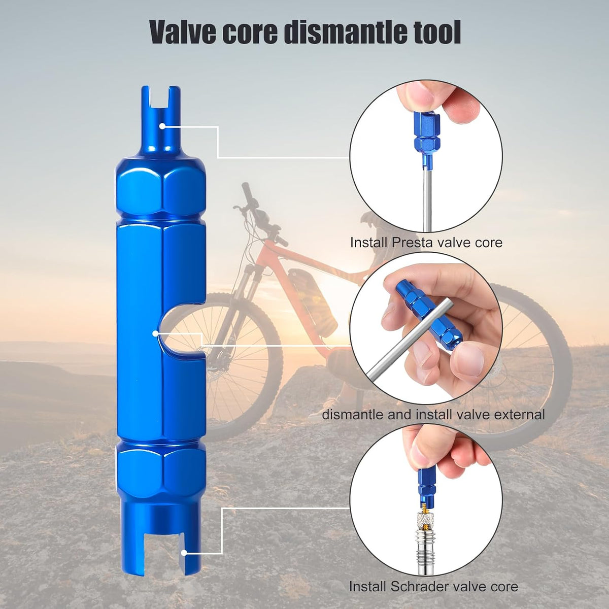 10pcs Valve Core for Presta, Tubeless Valve Core Bike Bicycle Replacement