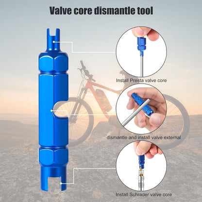 10pcs Valve Core for Presta, Tubeless Valve Core Bike Bicycle Replacement