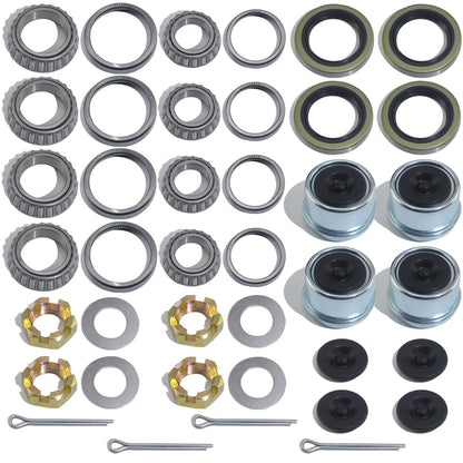 4pcs 1.98'' Trailer Hub Dust Caps for 2000 3500 lb Axle Spindle