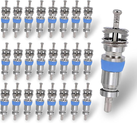 Valve Core for R410 R32 R22,High Pressure with Teflon Seal,HVAC Replacement Part Ideal for Refrigeration Systems and Air Conditioning 50PCS