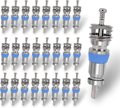 Valve Core for R410 R32 R22,High Pressure with Teflon Seal,HVAC Replacement Part Ideal for Refrigeration Systems and Air Conditioning 50PCS