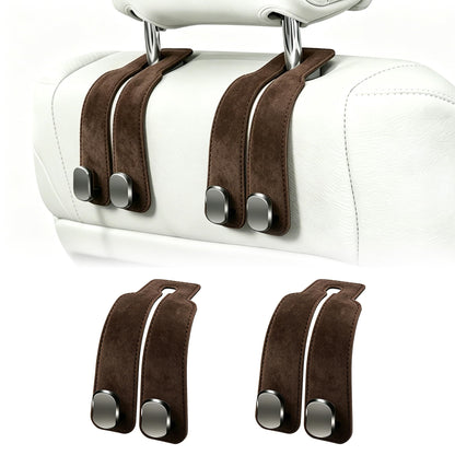 Amelity Car Headrest Hooks, Purse Hook for Car 2 Pack Black