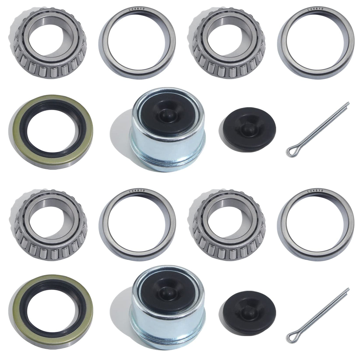 2pcs 1.98'' Trailer Hub Dust Caps for 2000 3500 lb Axle Spindle