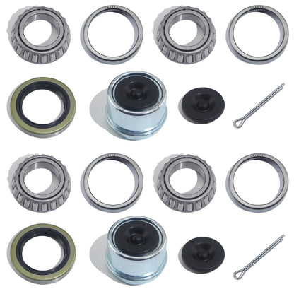 2pcs 1.98'' Trailer Hub Dust Caps for 2000 3500 lb Axle Spindle