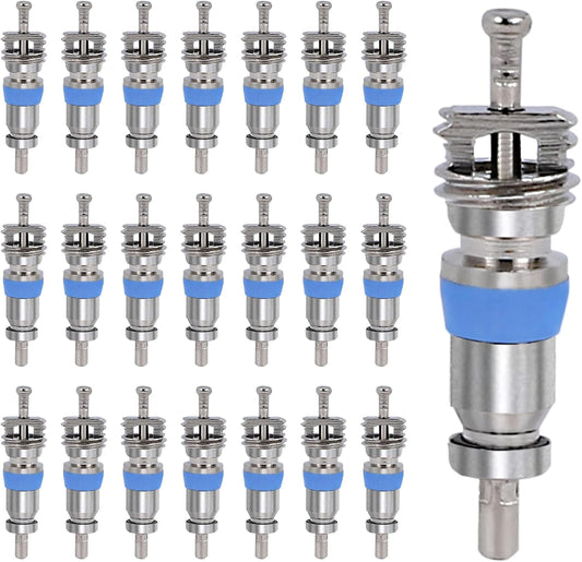 Valve Core for R410 R32 R22,High Pressure with Teflon Seal,HVAC Replacement Part Ideal for Refrigeration Systems and Air Conditioning,R410/R22, Pack of 50