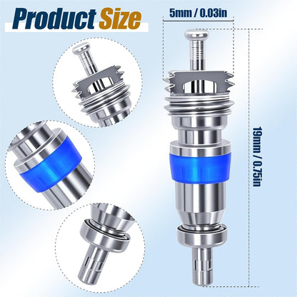 50-Pack Valve Core for HVAC R32 R410A R22, AC Schrader Replacement
