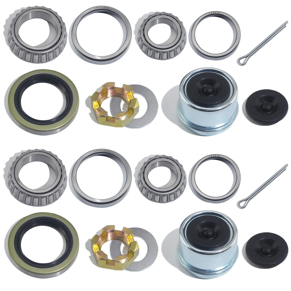 2pcs 1.98'' Trailer Hub Dust Caps for 2000 3500 lb Axle Spindle