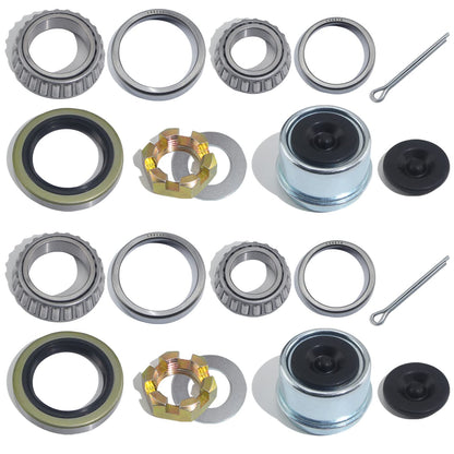 2pcs 1.98'' Trailer Hub Dust Caps for 2000 3500 lb Axle Spindle