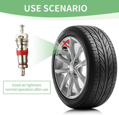 100 Pcs Valve Core for Tires, Universal Valve Stem Cores Replacement, for Car Truck Motorcycle Vehicle Repair Bicycle Tires Air Conditioning Systems and RV Maintenance