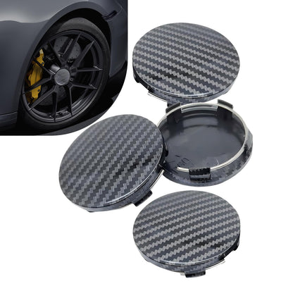 4PCS Car Wheel Center Caps, 60MM/2.36In OD 56MM/2.2In ID Center Hub Cover, ABS Snap-in Vehicle Rim Hub Caps, Rustproof Dustproof Center Cap for Rims, Universal Wheel Hub Decoration (Silver)
