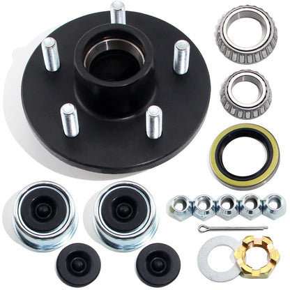 4pcs 1.98'' Trailer Hub Dust Caps for 2000 3500 lb Boat RV Trailer